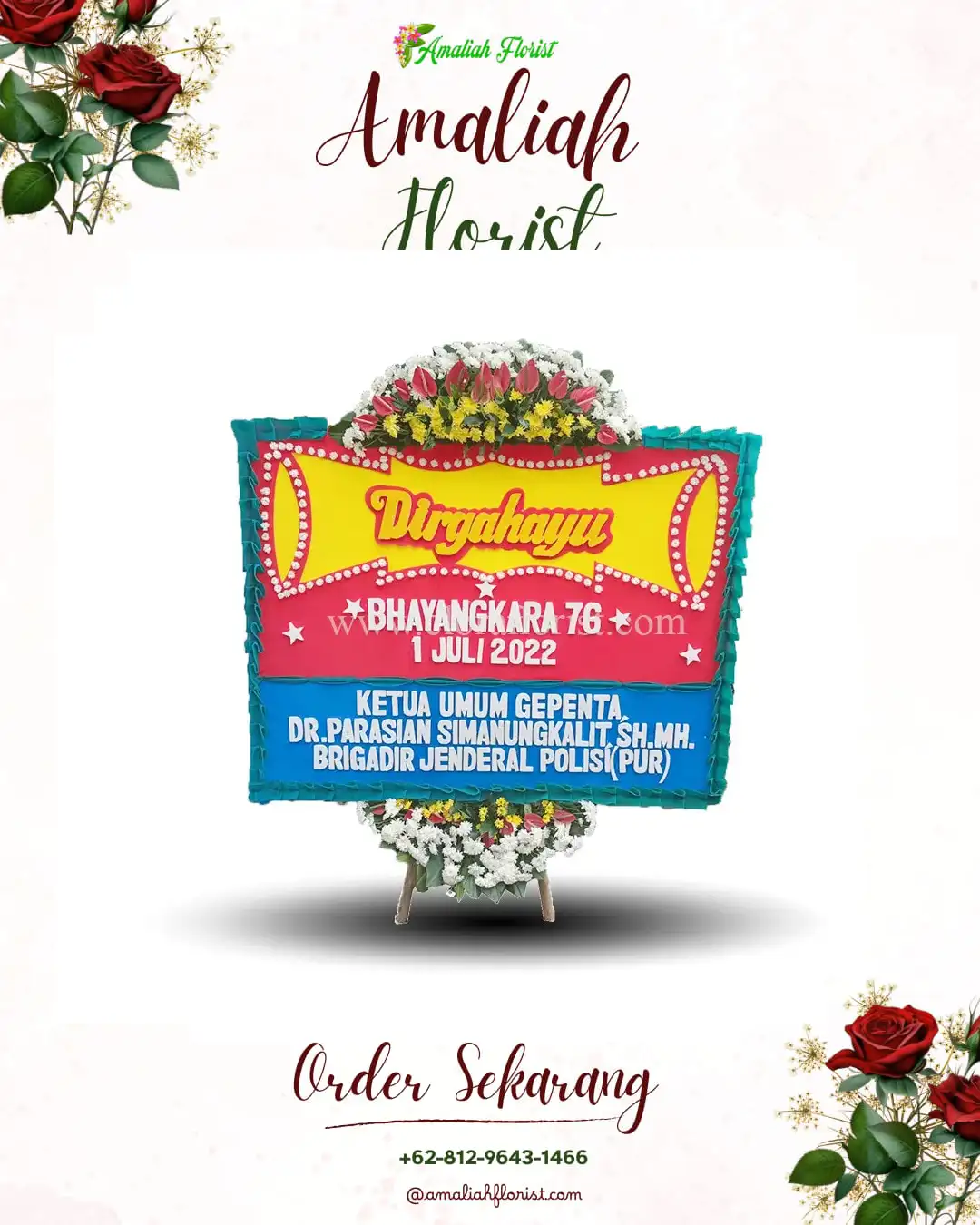 Papan Bunga HUT Ulang Tahun Belitang Madang Raya